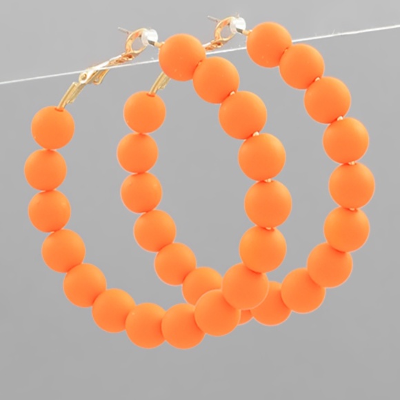 Clay Bead Ball Hoops - Picture 2 of 2